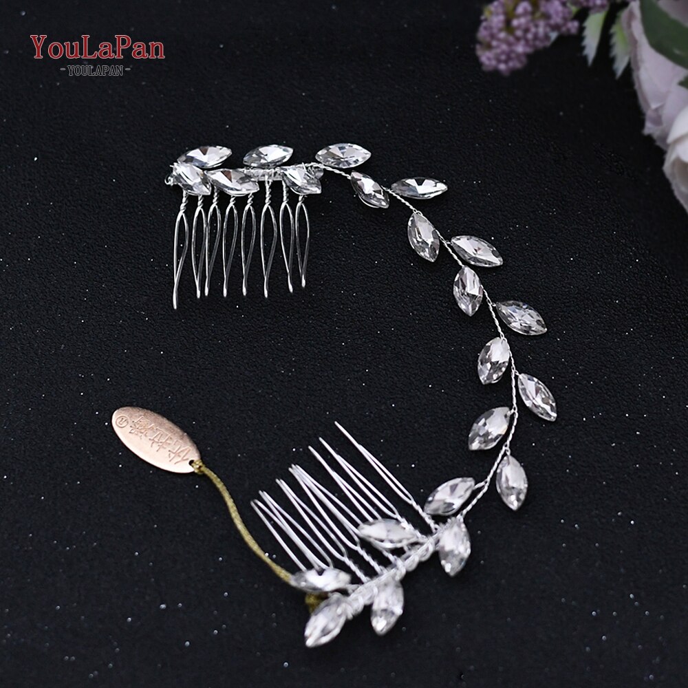 Youlapan HP09 Mode Bruid Bruiloft Haar Accessoires Kammen Prom Bruids Hoofddeksel Mariage Bruiloft Haar Clips