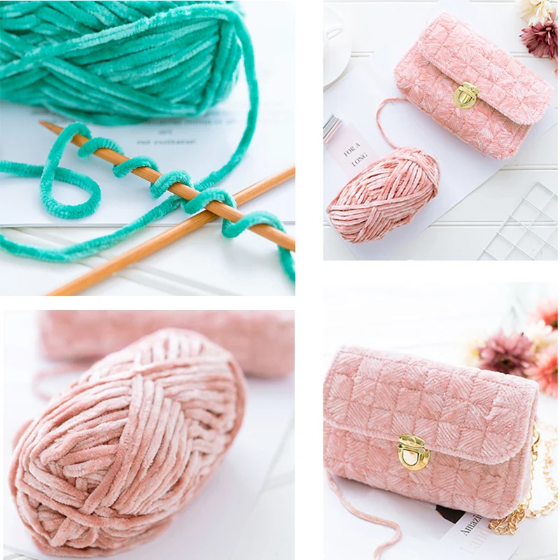 1pc 100g Super Soft Yarn Chunky Blanket Yarn Chenille Yarns for Knitting and Crochet Hilos Para Tejer