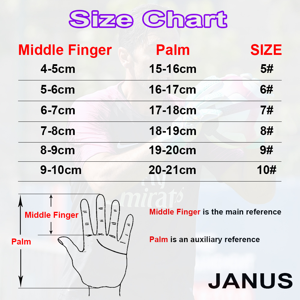 JANUS Finger Guard Children Football Gloves Adult Goalkeeper Gloves JA390