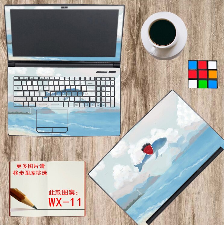 Color film Laptop Sticker Decal Skin Cover Protector for MSI GS66 15.6": WX-11