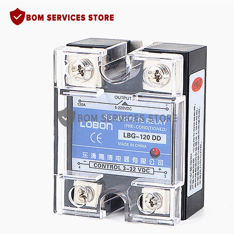 DC control SSR-120DD DC SSR 120a dd relay miniature Single phase protection Solid state relay