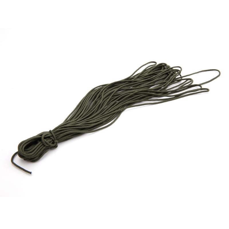 Paracord-Cuerda de paracaídas para acampar, cuerda de 2mm, 50 pies, 15M, núcleo de un soporte, cordones de cuerda, escalada, senderismo, accesorios al aire libre