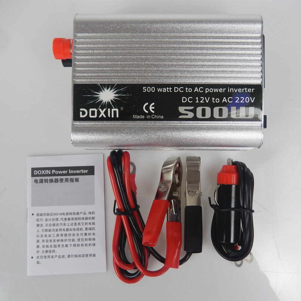 DOXIN 500W USB Inverter 12V24V to 110V220V Vehicle Home Inverter Power Converter