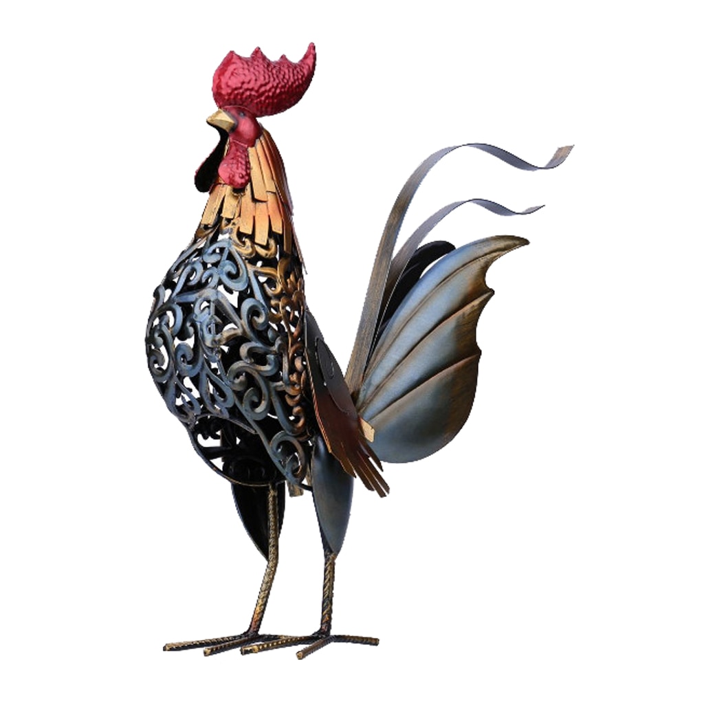 Chicken Garden Ornaments Rooster Cockerel Farmyard Animals Sculptures Statue