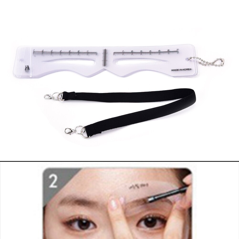 12 Pcs/SET Eyebrow Drawing Guide Card Template Eyebrow Stencils Reusable Brow Template DIY Make Up Tools Eyebrow Ruler
