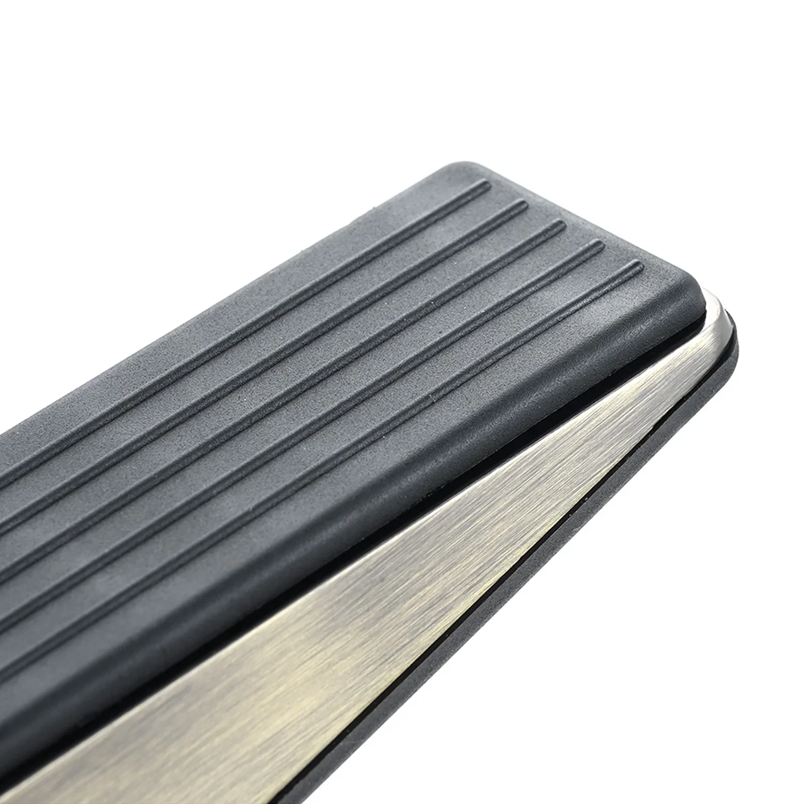 1Pc Wedge Shaped Door Stopper Zinc Alloy Rubber Punch-free Door Buffers Kids Safe Floor Gate Door Stop for Home Office Hospital