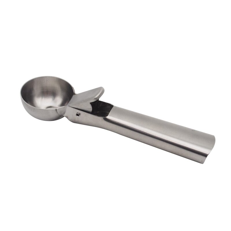 1PC Stainless Steel Ice Cream Scoop Ice Ball Maker Frozen Yogurt Cookie Dough Meat Balls Cream Dessert Spoon Watermelon Spoon