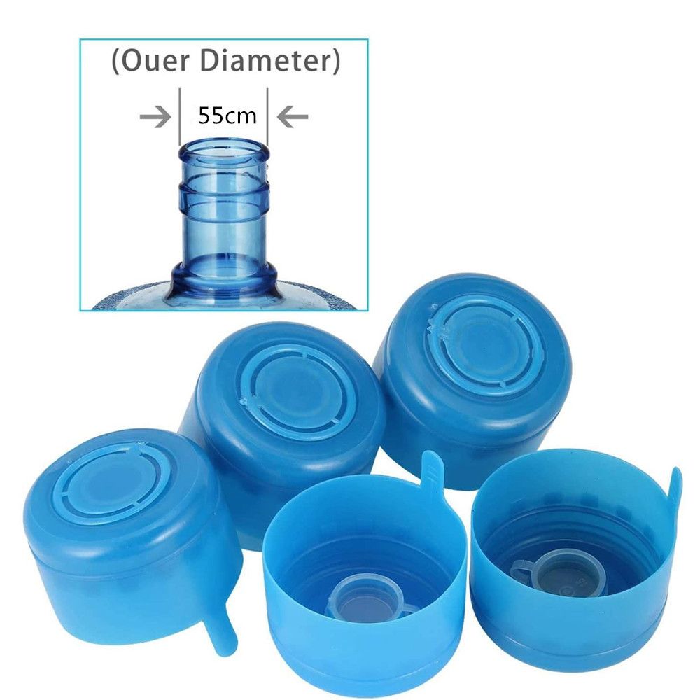 5Pcs Replacemet Water Bottle Snap Bucket Lid Reusable Non-Spill Anti Splash Water Jug Caps Water Jug Cap