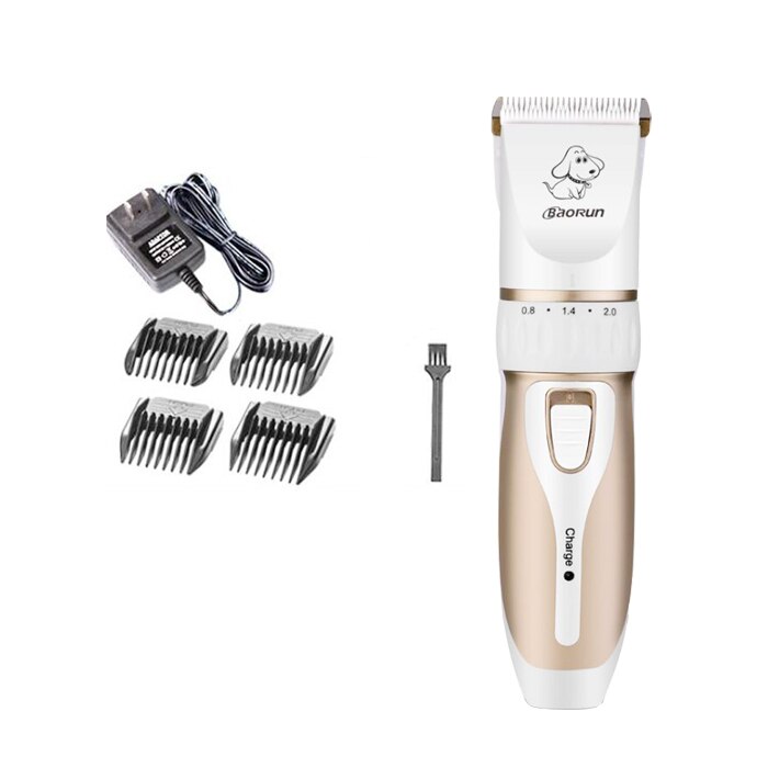 Baorun-cortadora de pelo para perros y gatos, máquina de afeitar, tijeras eléctricas, 110-240V: A