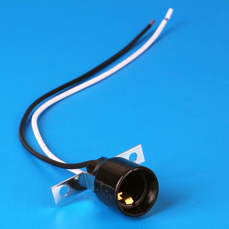 Chaude 3 pièces/2 pièces ensemble 3W UV ampoule lumière E17 support de lampe démarrage condensateur noir ampoule UV stérilisation lampe avec Kit de bricolage à l'ozone: 2pcs E17 Lamp holder
