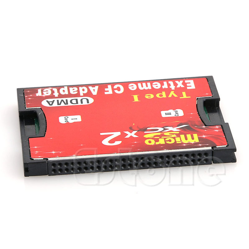 2 ranura para micro SD SDHC TF a tipo flash compacto Tarjeta de lector CF adaptador CI