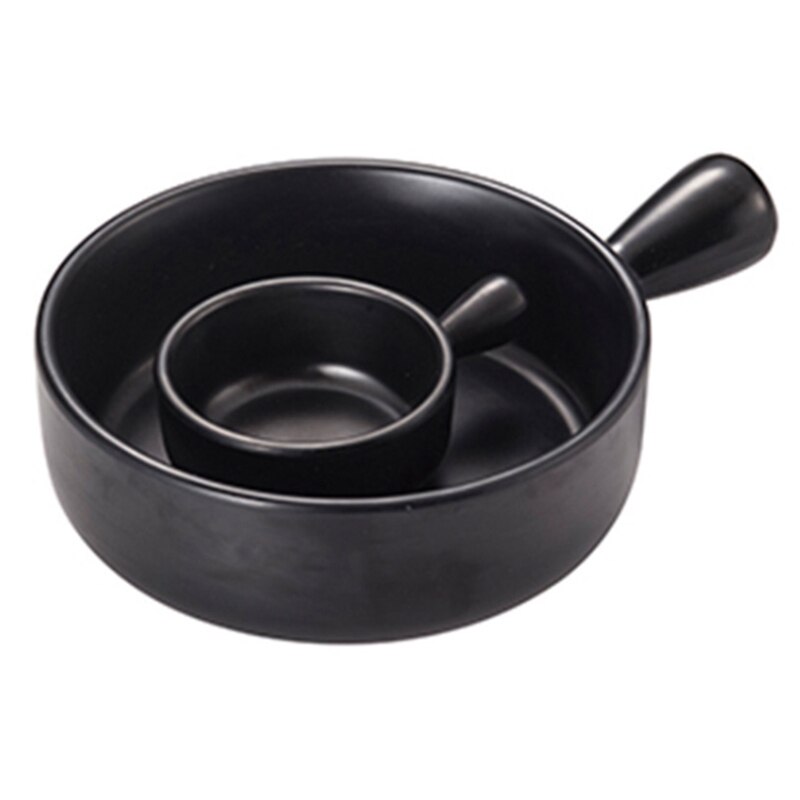 Imitation Porcelain Handle Pot Tableware Pot Spaghetti Pot Soup Pot Handle Pot Mother and Child Pot: Default Title