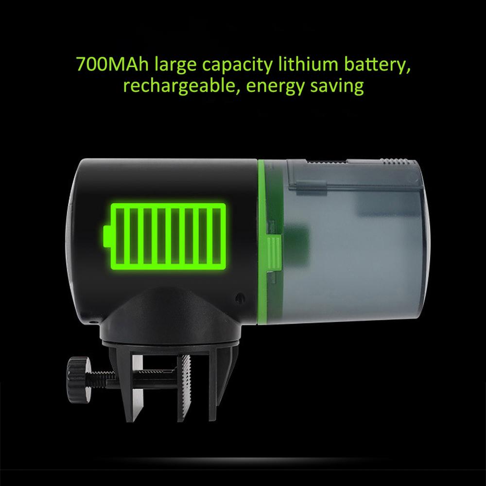 Smart Automatic Fish Feeder with LCD Indicates Timer Aquarium Feeder Fish Tank Auto Feeding Dispenser Aquarium Accessories