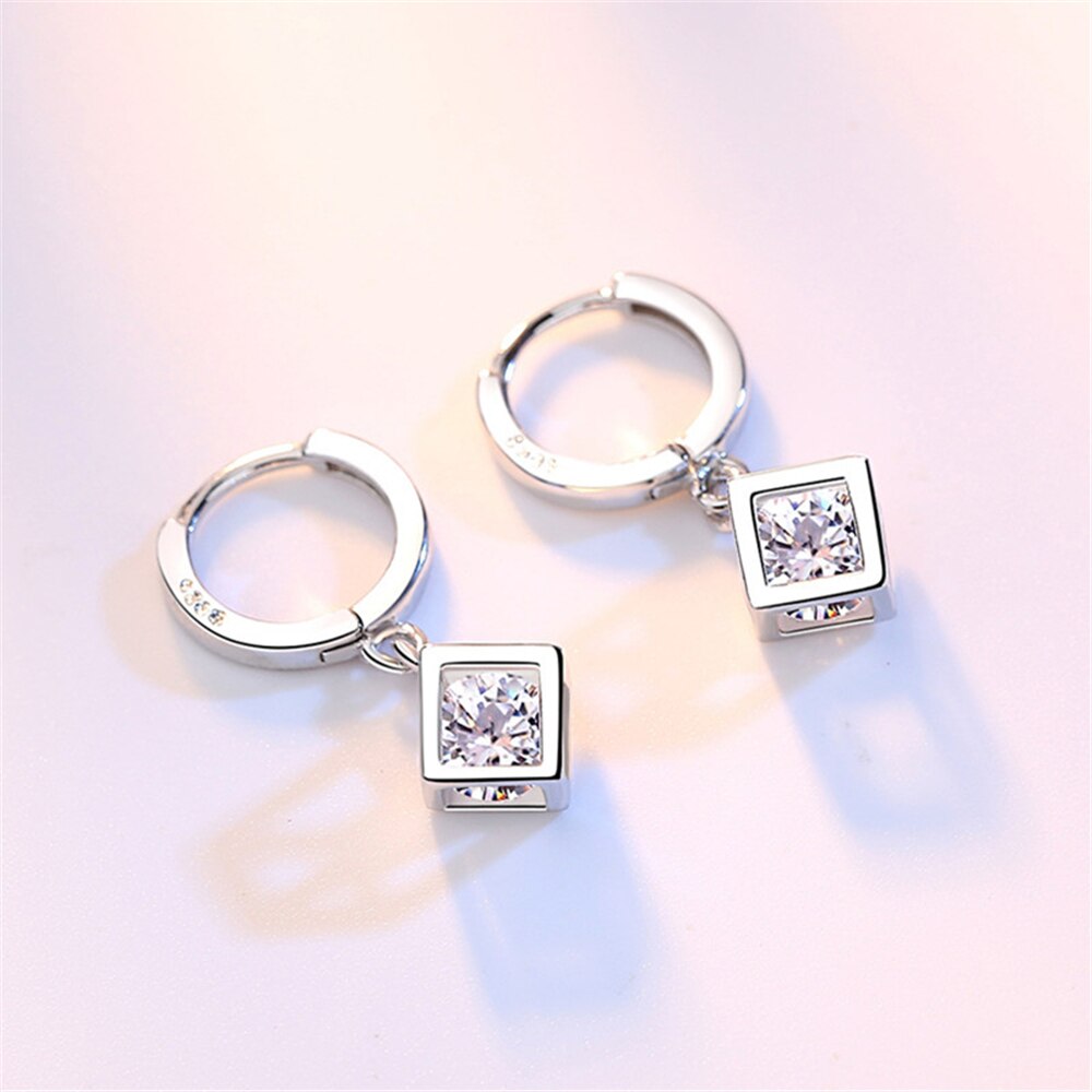 NEHZY 925 sterling silber schmuck frau Damen Cube Liebe Fenster Guifang Oxidiert Zirkon Concise Mädchen Nette