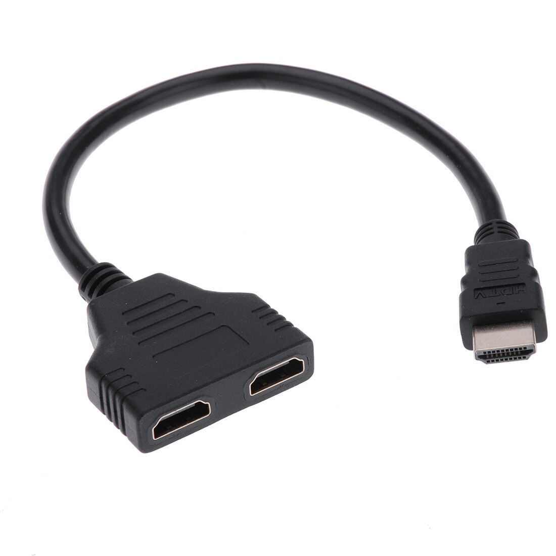 Hdmi-splitterkabel 1 mannelijke dubbele adapter in hd led lcd-tv-converter