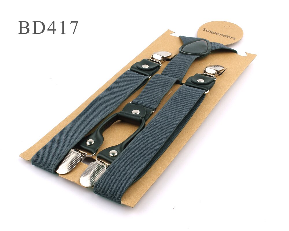 Bretelles élastiques solides et réglables pour garçons et filles, couleur bonbon, accessoires de mariage,: BD417