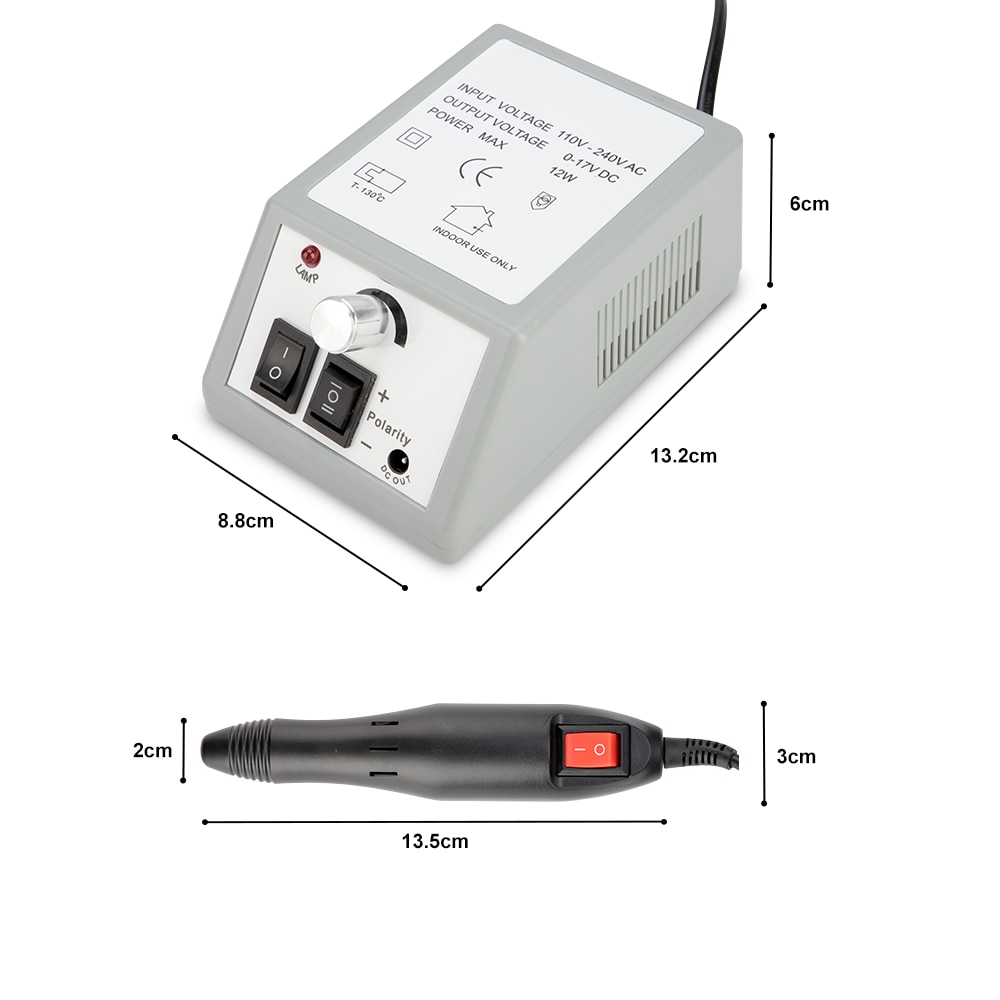 Máquina Eléctrica para manicura y pedicura, juego de herramientas, 30 brocas, 100 bandas de lijado