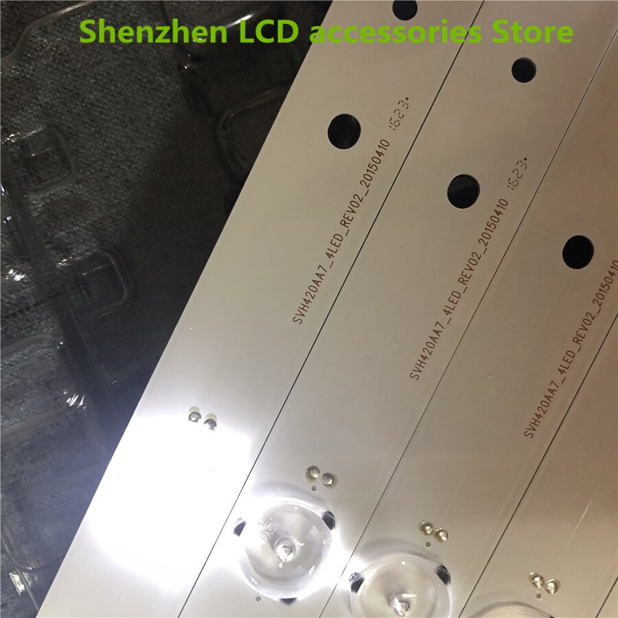 7Pieces/lot FOR Hisense LED43K260 43inchLCD TV backlight bar SVH420A86-4LED-REV07 3V 40.2CM