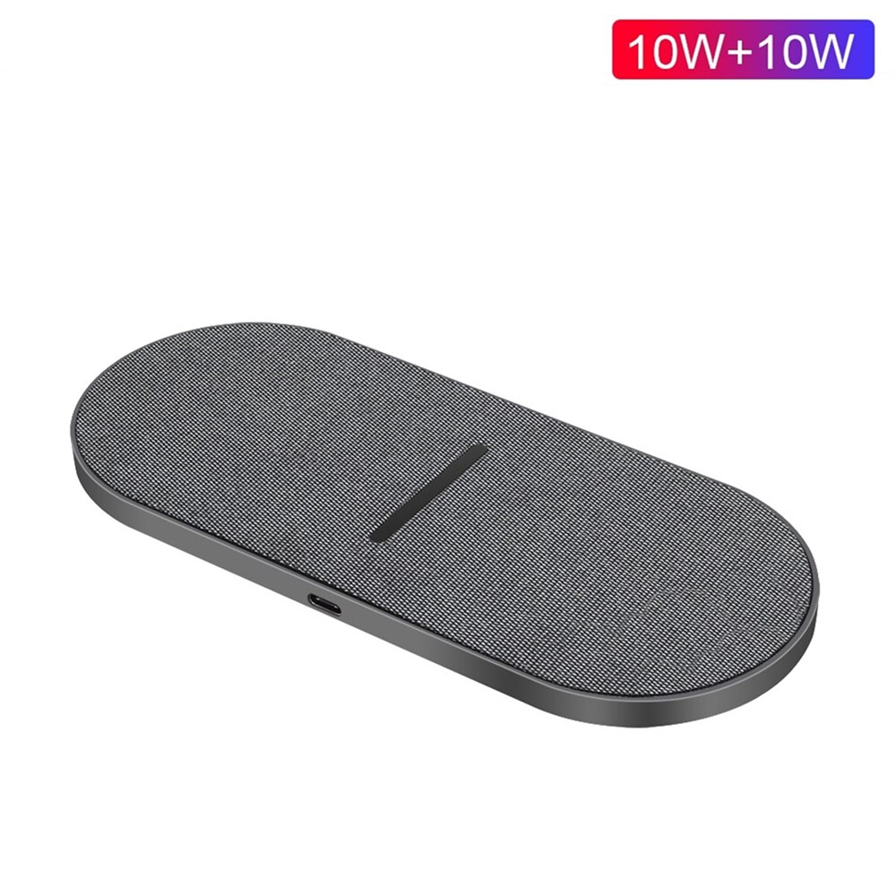 FDGAO 2 in 1 20W Dual Seat Qi Wireless Charger for Samsung S20 S10 Double Fast Charging Pad for iPhone 11 XS XR X 8 Airpods Pro: Style 1
