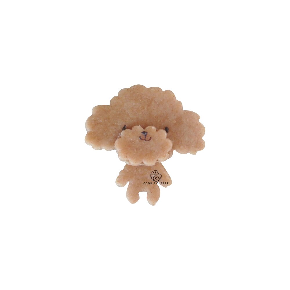 Teddy Hond Poedel Cookie Cutter Biscuit Mold Dress Up Kleding Decoratie Gereedschappen Fondant Suiker Ambachtelijke Hand Druk Pla Plastic Mal