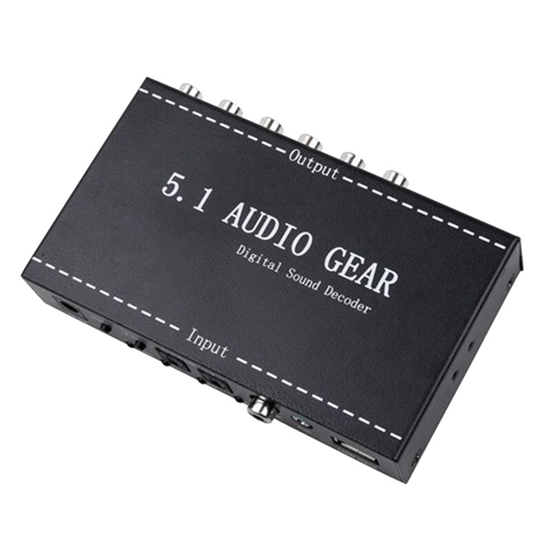 Decodificador de sonido envolvente Digital, 5,1 o, AC3/DTS, 3,5mm o, reproductor HD, enchufe europeo: Default Title