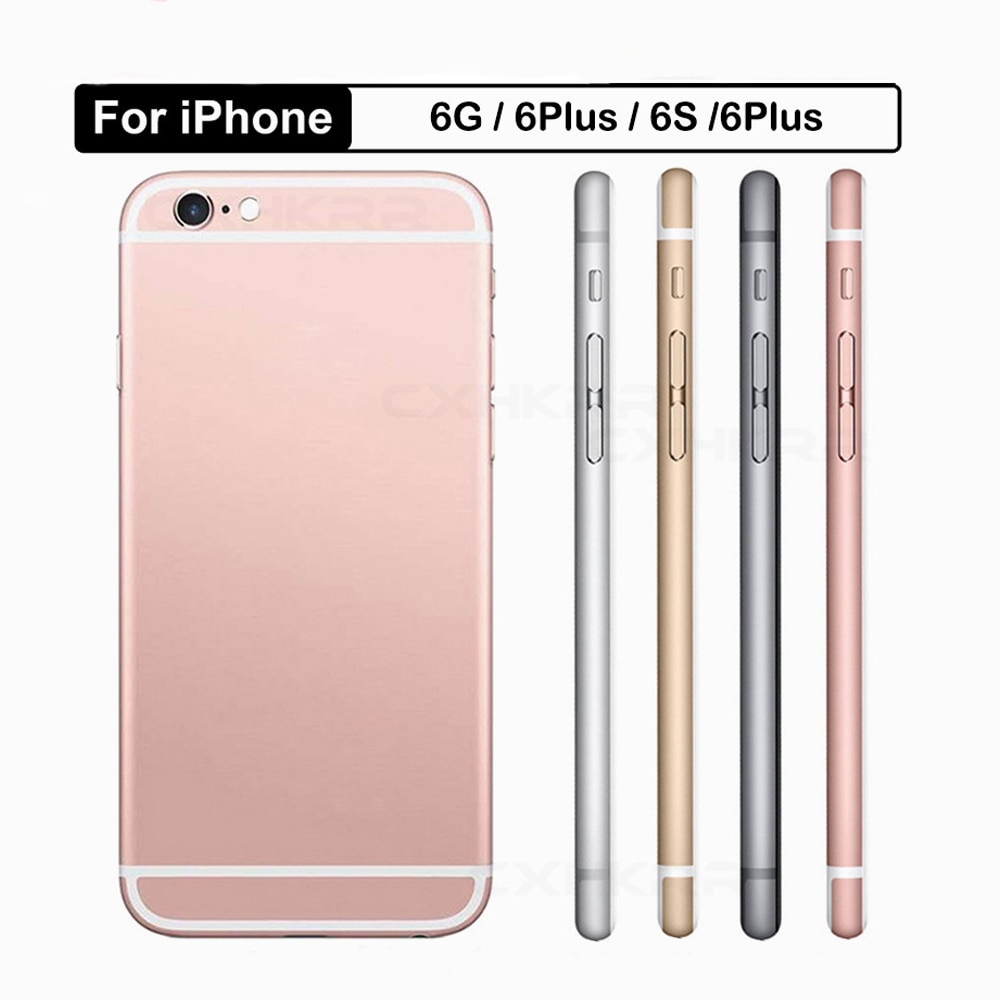 Achterkant behuizing voor iphone 5s batterijklepje achterklep behuizing voor apple iphone 5 se achterkant 6 6s plus middenbehuizing behuizing vervangen