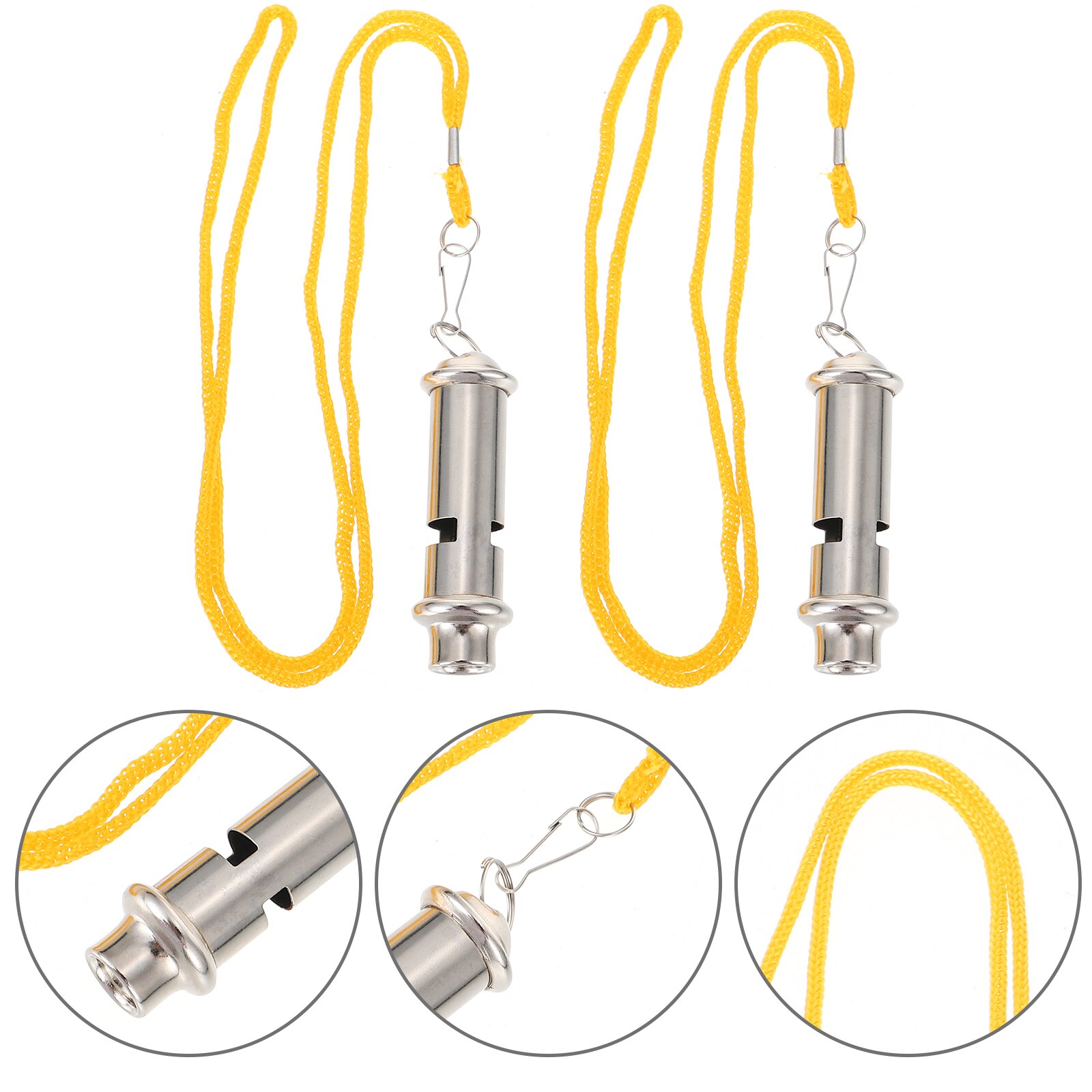 2Pcs Portable Sports Whistle Pendant Multi-function Whistle Referee Whistle