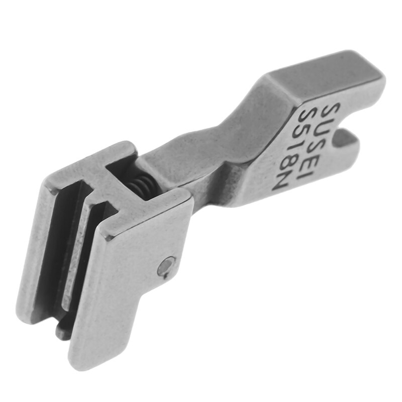 Pie de cremallera Invisible S518N para máquinas de coser, prensatelas para máquina Industrial, serie plana, acero de