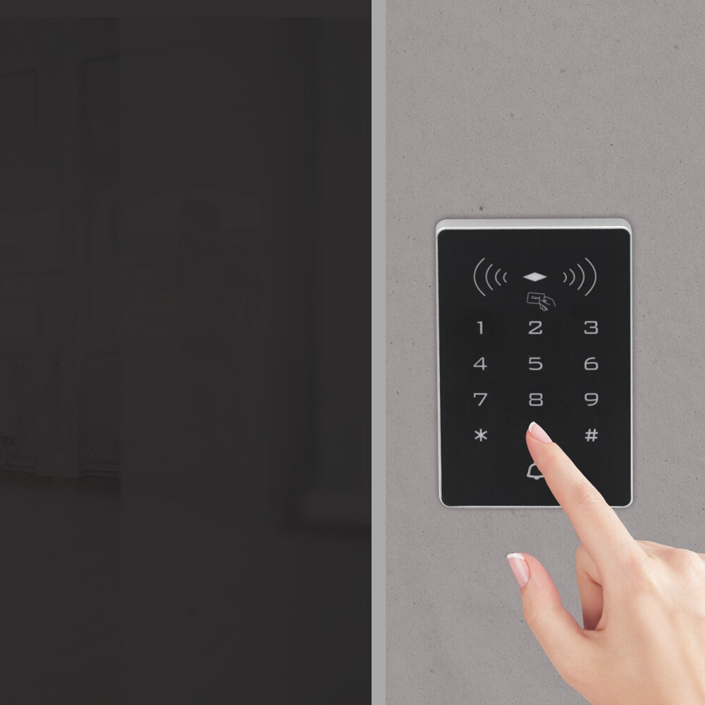Stand alone Proximity 125KHZ Card Access Control Keypad digital panel 2000 user Rfid Door Access Control System With WG 26/34