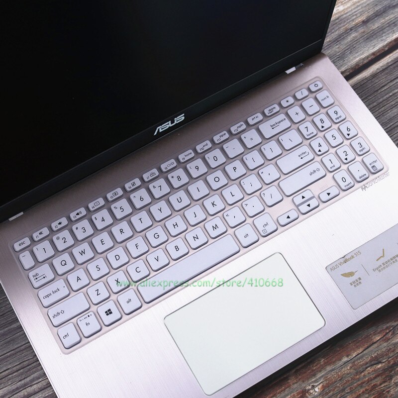 Silicone Laptop Keyboard Cover Skin For Asus Vivobook 15 ASUS VivoBook 15 M515UA M515U M515D M515DA M515 DA UA 15.6 Inch: White