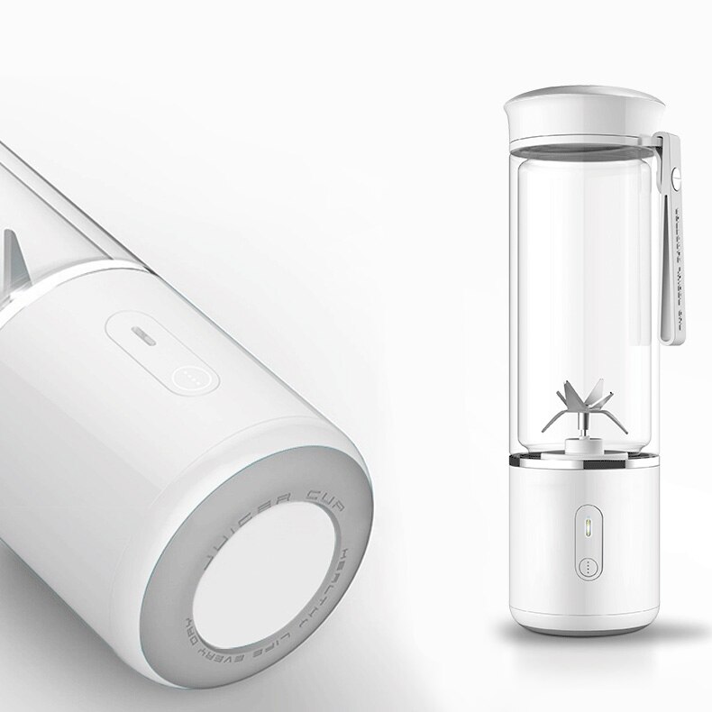 500Ml przenośna sokowirówka, elektryczna sokowirówka szklane urządzenie robić Smoothie USB akumulator blendery mikser robić podróży w domu