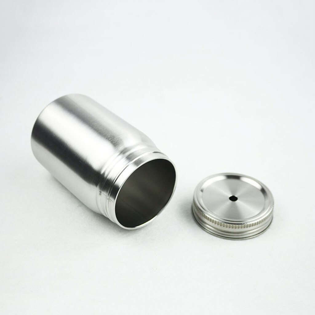 Mason Jar with Straw and Lid, Iced Coffee Travel Mug,Stainless Steel Drinking Tumbler,Insulated Metal Cup Cold Mason Jar: 700ml Single Wall