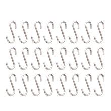 100PCS Mini S-vormige Haken Rvs S-vorm Hangers Metalen DIY Sieraden Accessoire Mini s-vormige Opknoping Haken
