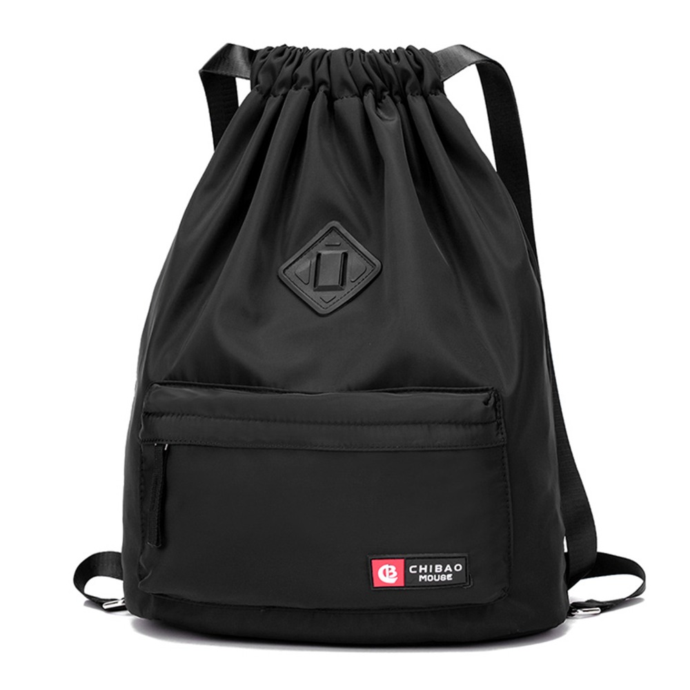 Waterproof Sport Bag Gym Bag Softback Sports Backpacks Women Men Sports Bags Sport Accessories Bag for Gym Fitness Running: Black