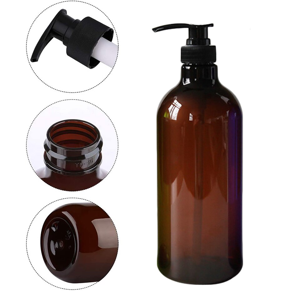 1000ml Shampoo Body Wash Hair Conditioner Press Bottles Soap Dispenser Liquid Lotion Container Bathroom Shower Refillable Bottle