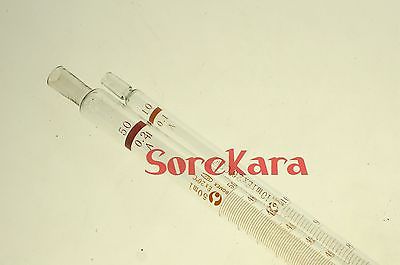 Kjemilaboratorium glassdropper pipette 0.1ml med skala linje