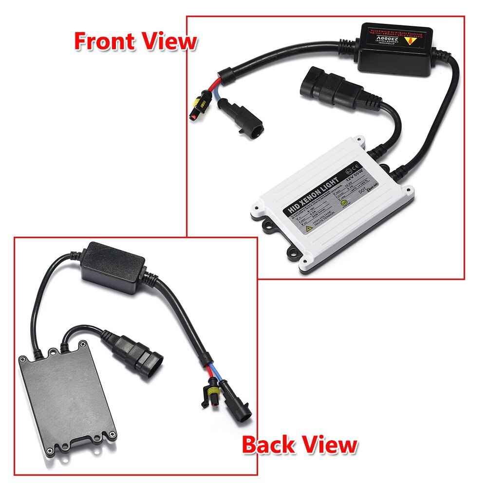 2 pcs Slim HID 55W Xenon Replacement Electronic Digital Conversion Ballast Kit Ignition Unit Block for Automobiles Car 12V