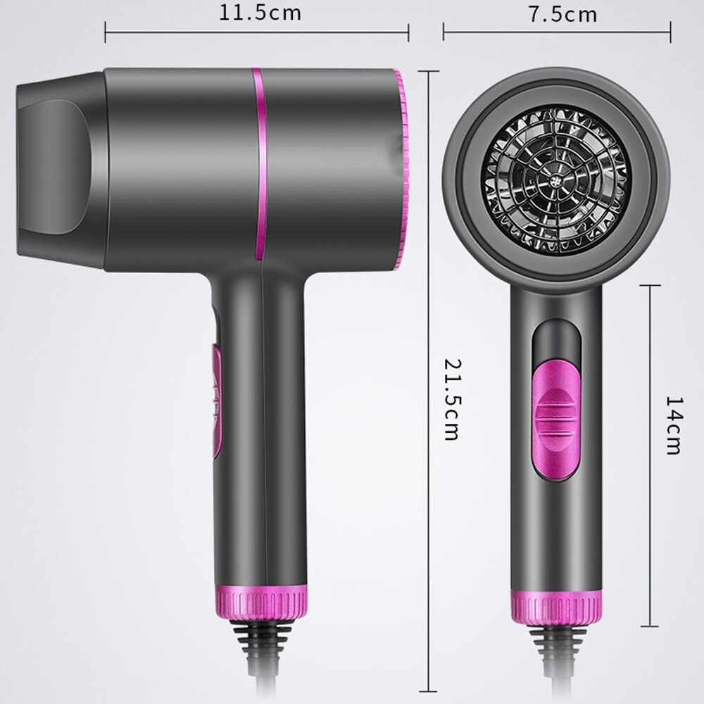 220V Hair Dryer Hair Dryer Salon Dryer Cold Wind Blue Light Negative Ionic Blower Dry Electric Hairdryer 2000W