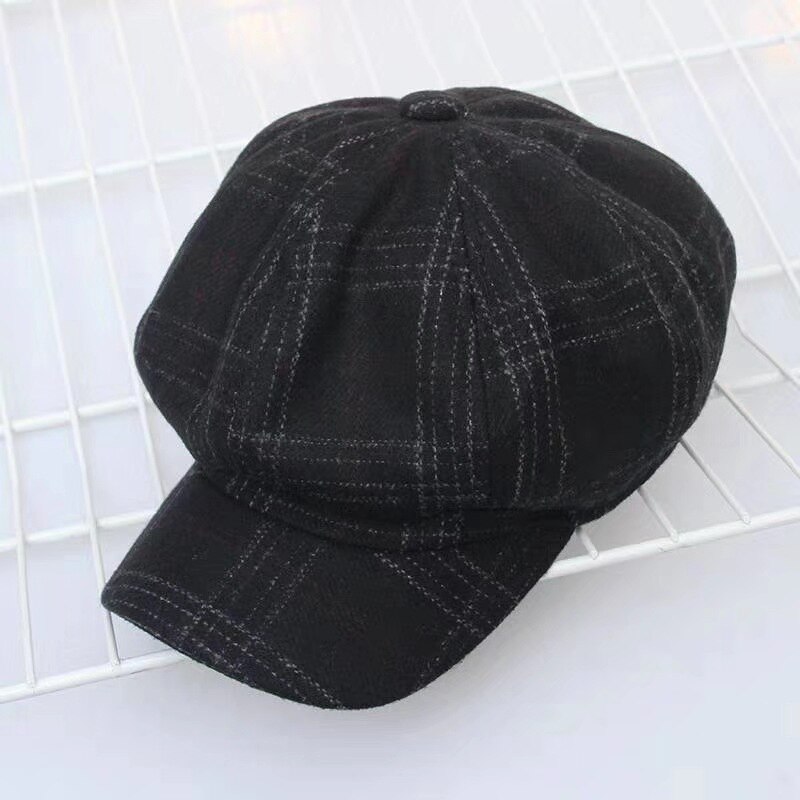 T-mao kvinder pige baret uld vinter hue hue herre kasketter vintage almindelig baret hatte ensfarvet dame vinter kasketter