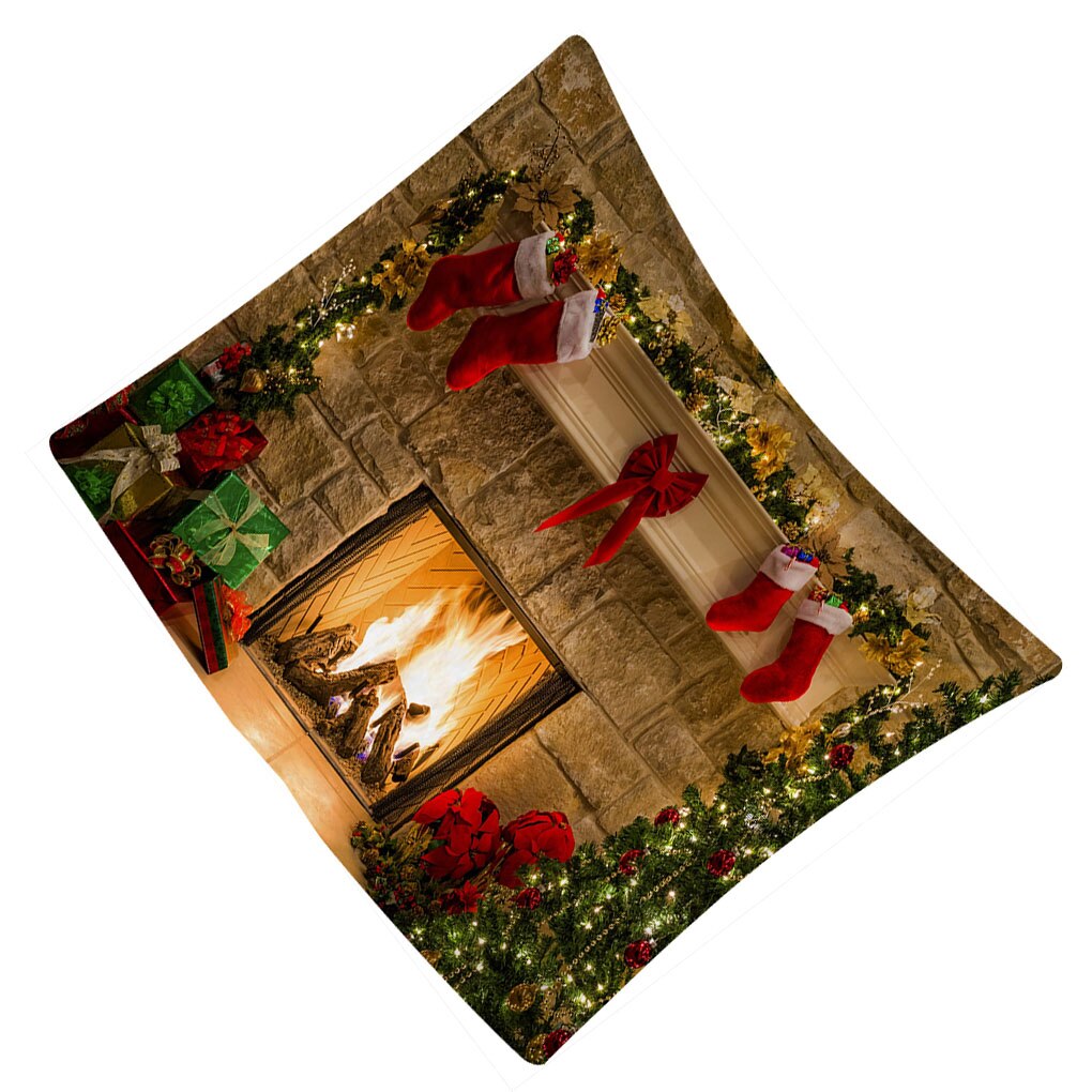 Christmas Fireplace Backdrop Christmas Tree Photography Background Party Banner Home Decoration Xmas Year decorations