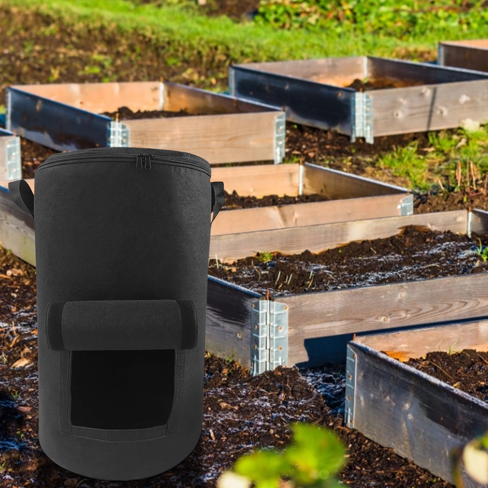 Non-Woven Fabric Organic Compost Bag Durable Garden Yard Compost Bag Garden Fertilizer Bag Large Capacity composteur de jardin