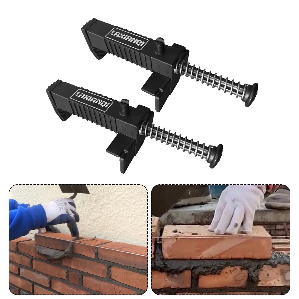 Bricklaying Construction Tool Liner Wall Builder Building Wire Frame Brick Liner Runner Wire Drawer Fixer Fixture Building 2pcs