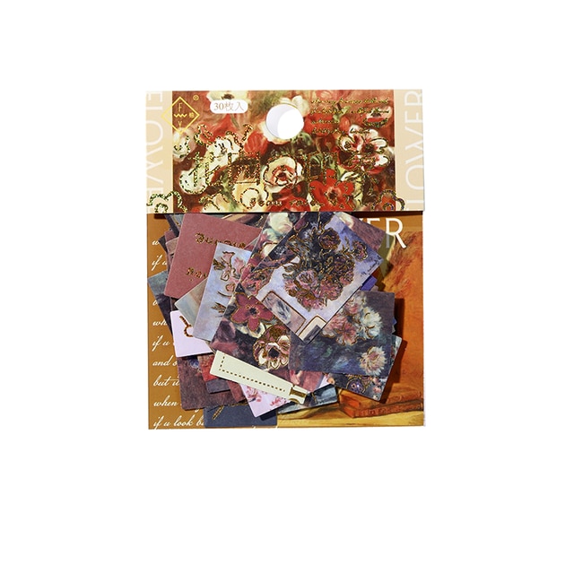 Mr.Paper 12 Designs Art Photo Series Sticker DIY Original Album Diary Decoration Collage Material Sticker: A