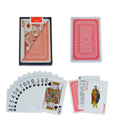 Carte da gioco in PVC impermeabile e solitario poker solitario black jack carte da gioco in plastica poker gioco da tavolo carta da gioco regalo creativo: 6939 red pvc