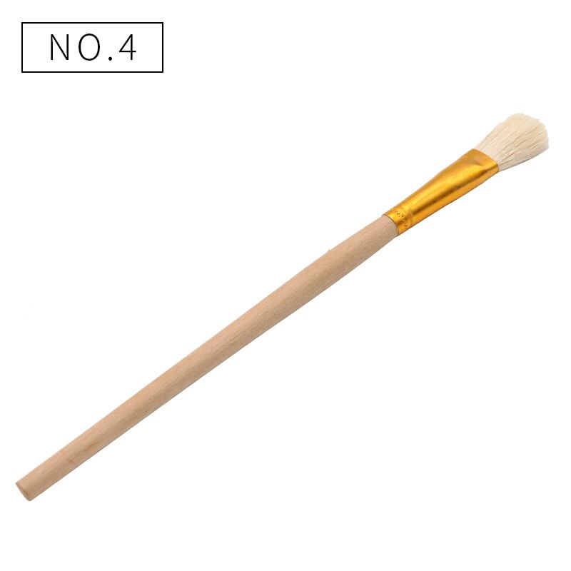 10 stücke Wolle Stift Pinsel Glatte und Weiche Gold Blättert Stift Gute Werkzeug für Vergoldung Blätter Pinsel: Nein4