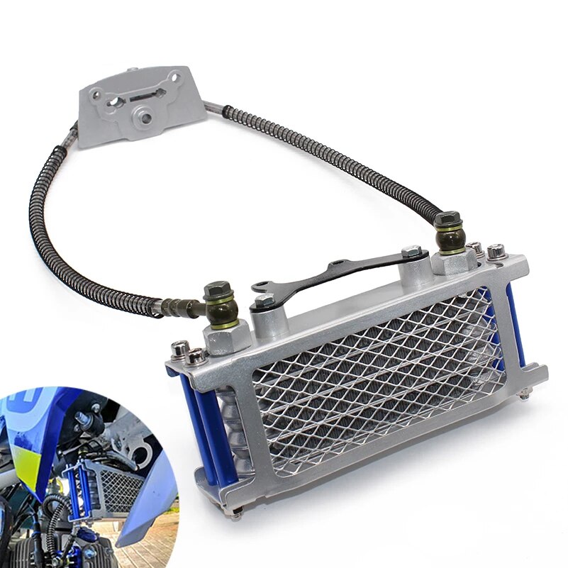 Kit de refroidissement d&#39;huile de moto, refroidisseur d&#39;huile pour 50cc 70cc 90cc 110cc 125cc 140cc Dirt Pit Bike DAX Pocket Bike