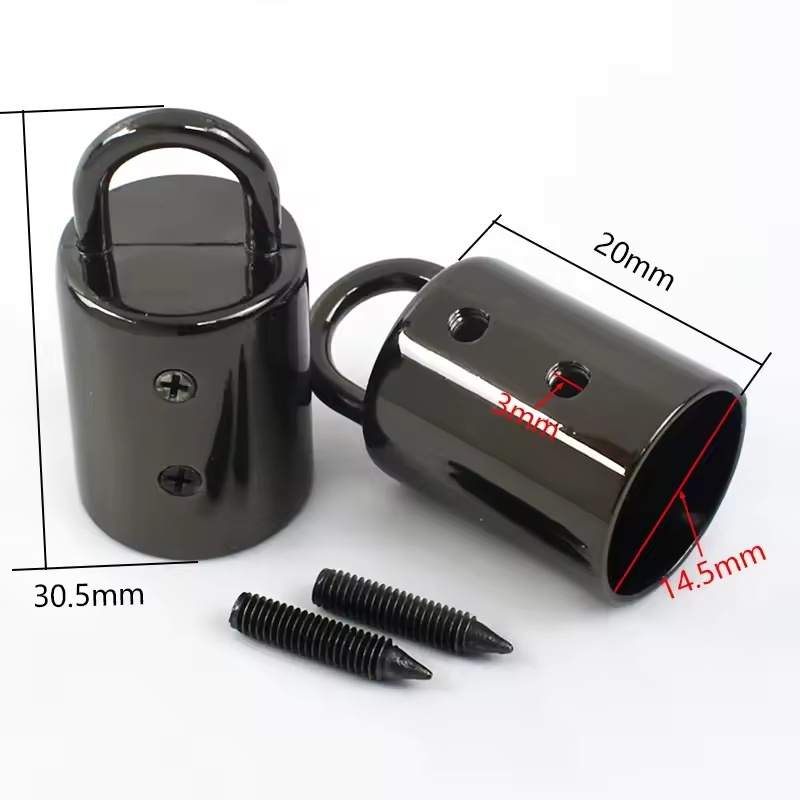 5/10/20 Stuks 14mm Tas Metalen Gespen Handtas Riem Kwastje Cap Sluiting Haak Connector Hanger Touw Koord Lock DIY Hardware Accessoires: L / Licht Goud