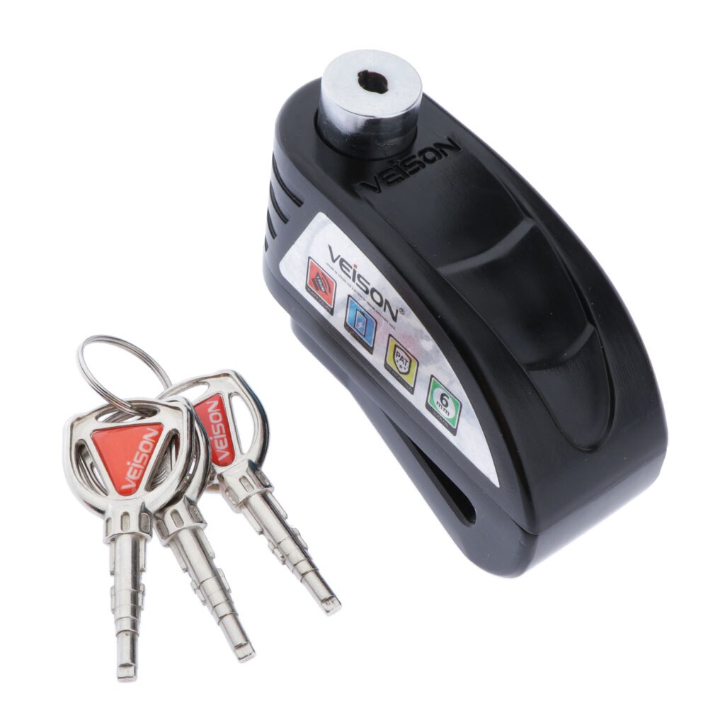 Disc Lock Disc Lock Alarm 130dB For Bike Motorcycle, Waterproof