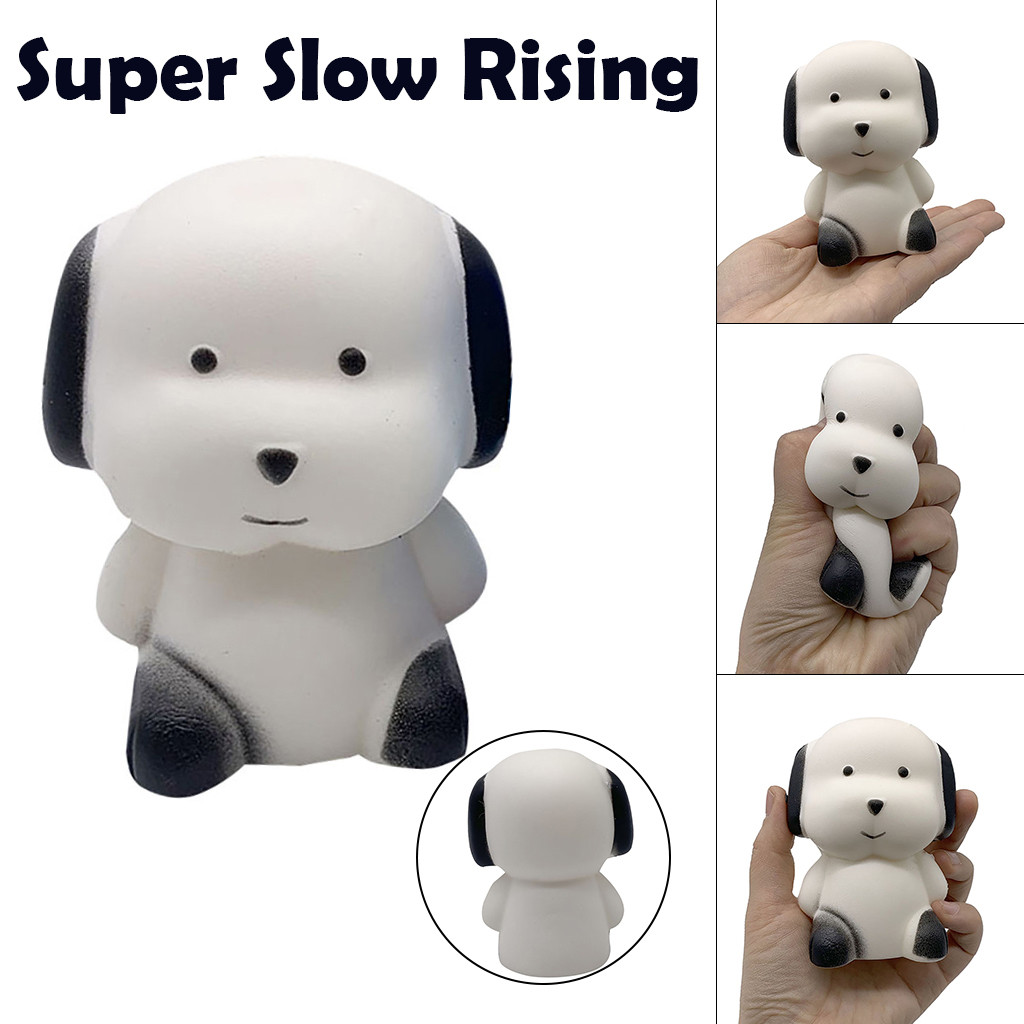 Cartoon Schattige Kleurrijke starry puppy extrusie langzaam stijgt Hand knijpen pu simulatie decompressie handwerk toy L0627