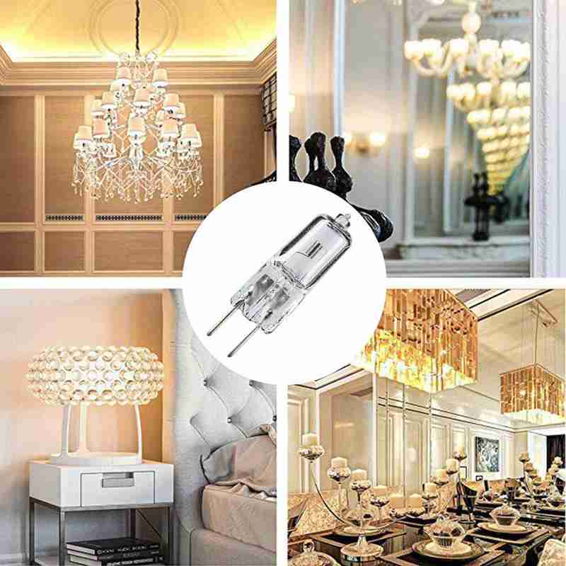 4Pcs G6.35 12V Light Bulb 12V GY6.35 Halogen Bulb 50W Lamp 12V G6.35 Y2V5